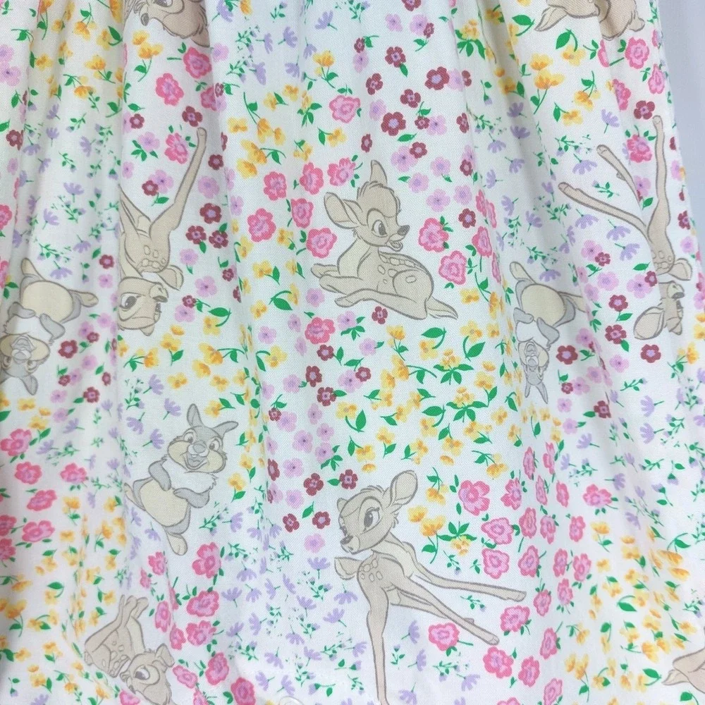 Disney Baby Smocked Bambi Jumper‎ Cotton Floral 3-6 Month Summer